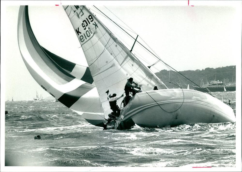 During the Lightwave Class Race. - Vintage Photograph