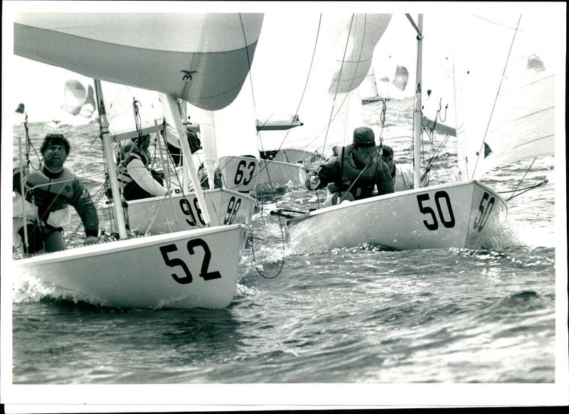 The Flying Dutchman European Championship. - Vintage Photograph