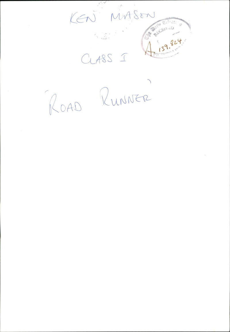 The Class I Road runner. - Vintage Photograph