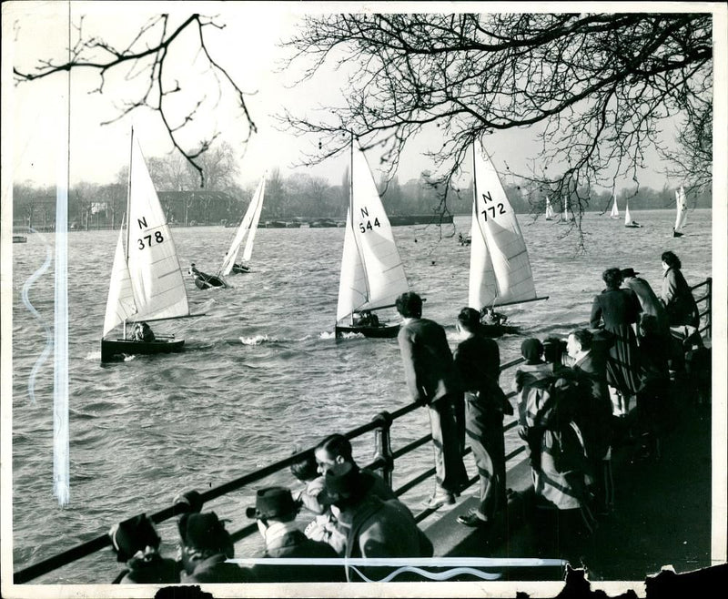 The Sailing on the Thames. - Vintage Photograph