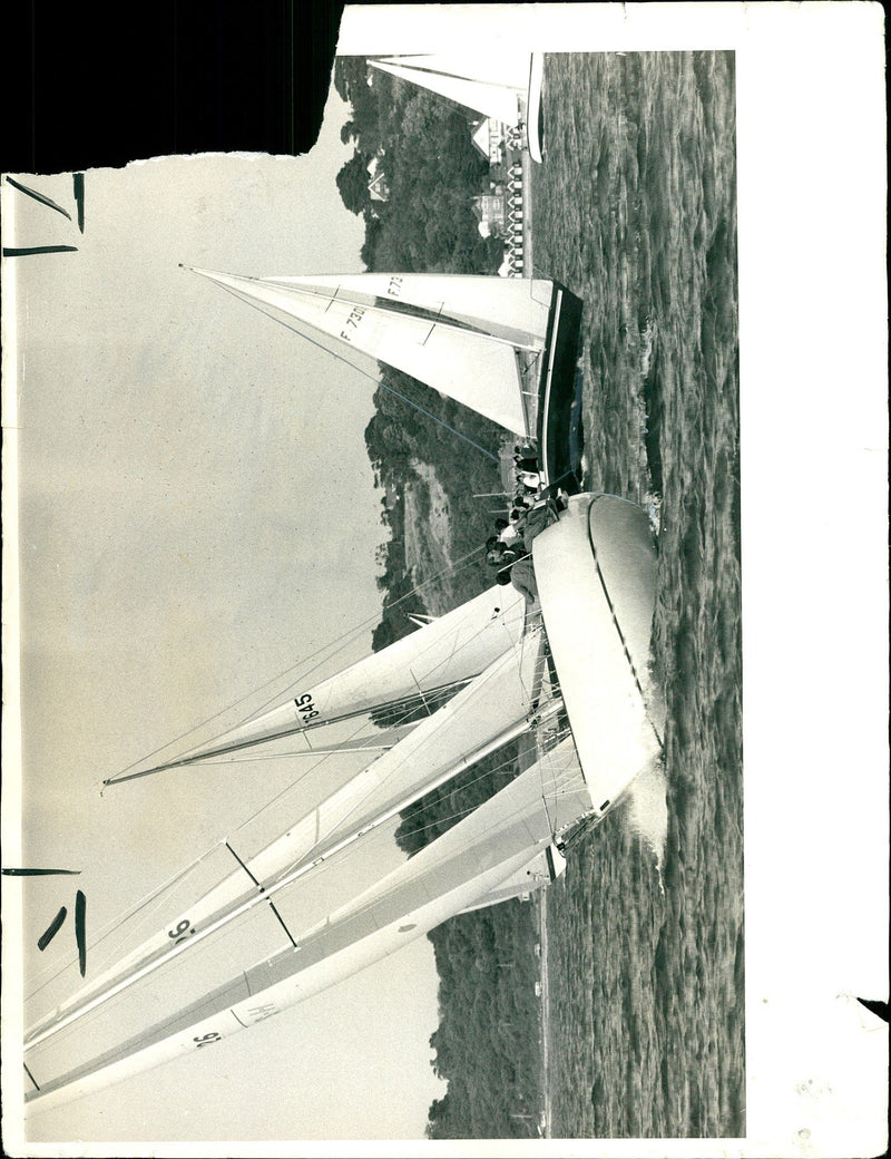 Racing gets under way at the start if Channel race. - Vintage Photograph