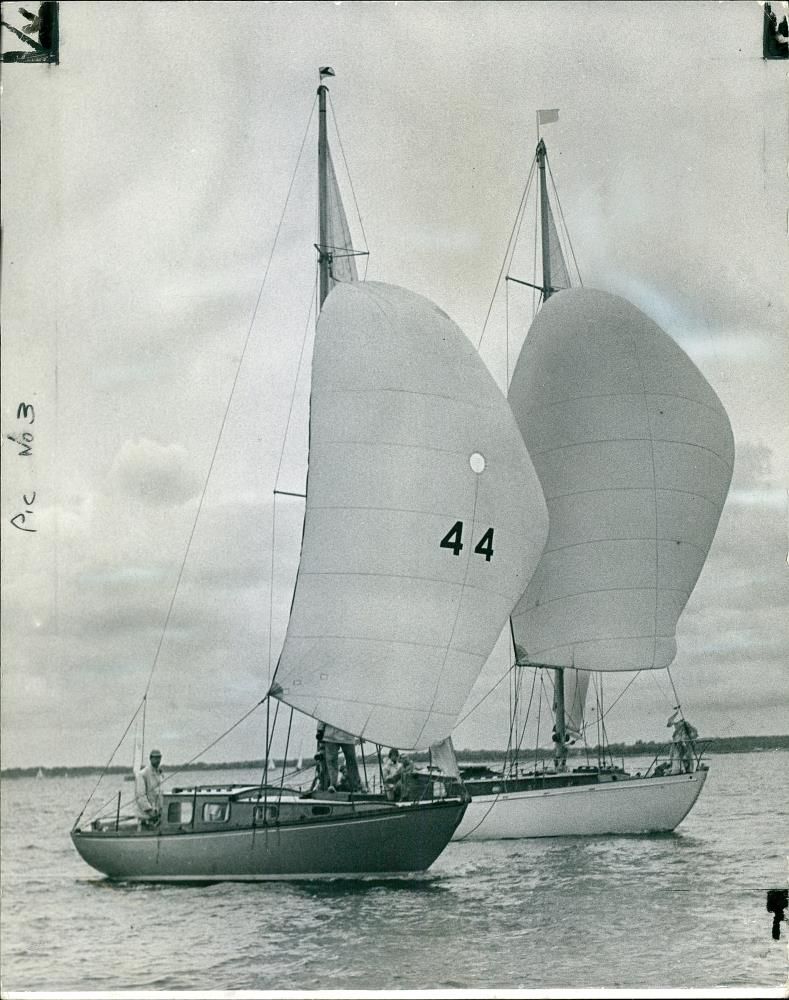 Yachting the Royal Southampton Yacht. - Vintage Photograph