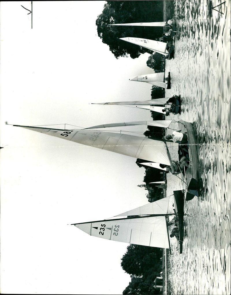 The Thames Sailing club at Kingston. - Vintage Photograph