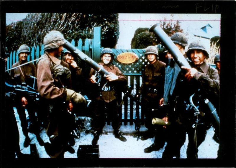 Argentinians in Falkland Islands War. - Vintage Photograph