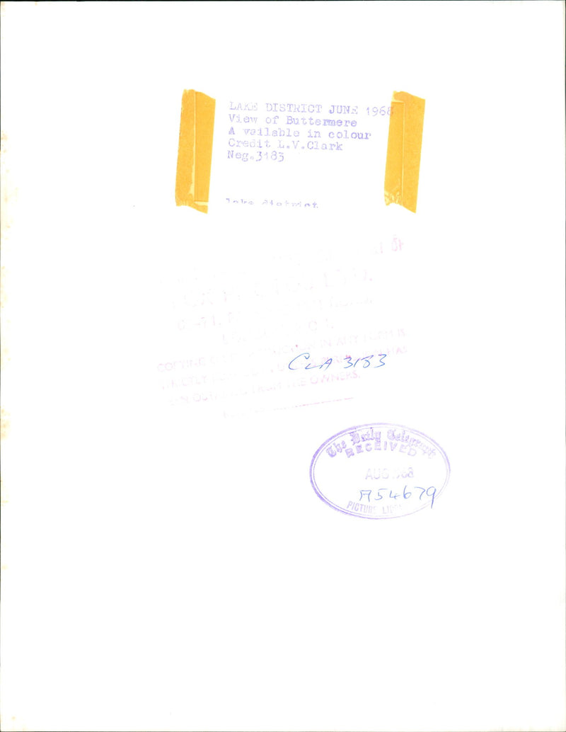 Lake District, Buttermere. - Vintage Photograph