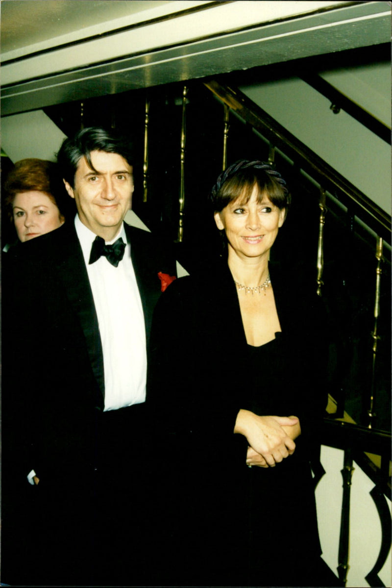 Actor Tom Conti with his wife at a dinner - Vintage Photograph