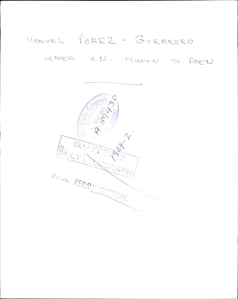 Manuel Perez Guerrero. - Vintage Photograph