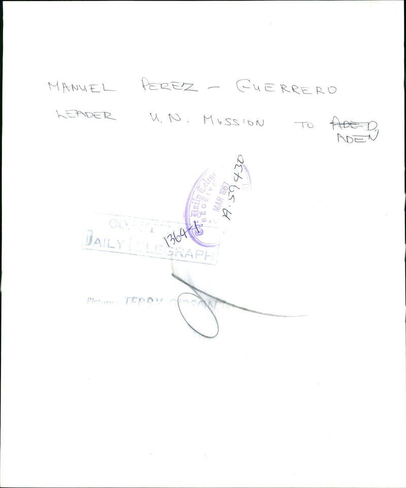 Manuel Perez Guerrero. - Vintage Photograph