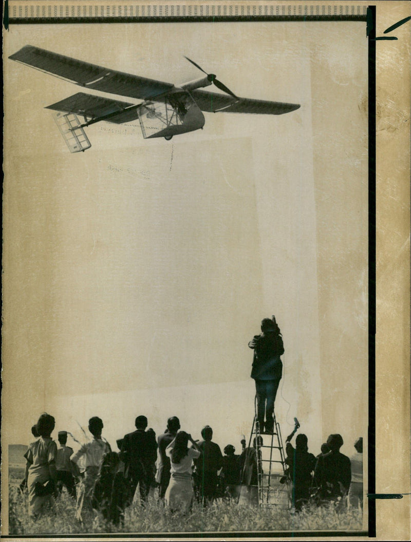 Solar Challenger aircraft. - Vintage Photograph