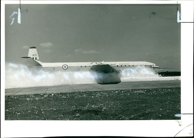 A comet 3B jet being driven. - Vintage Photograph