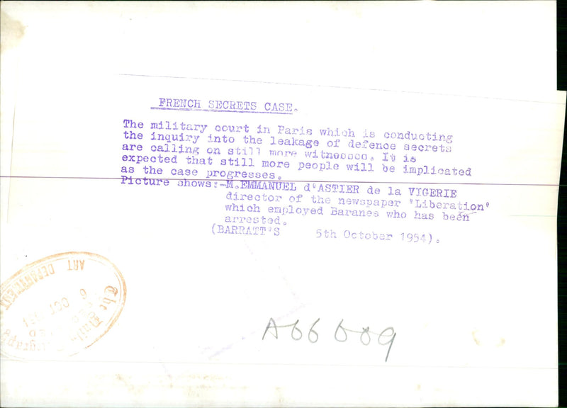 M Emmanuel d'Astier - Vintage Photograph