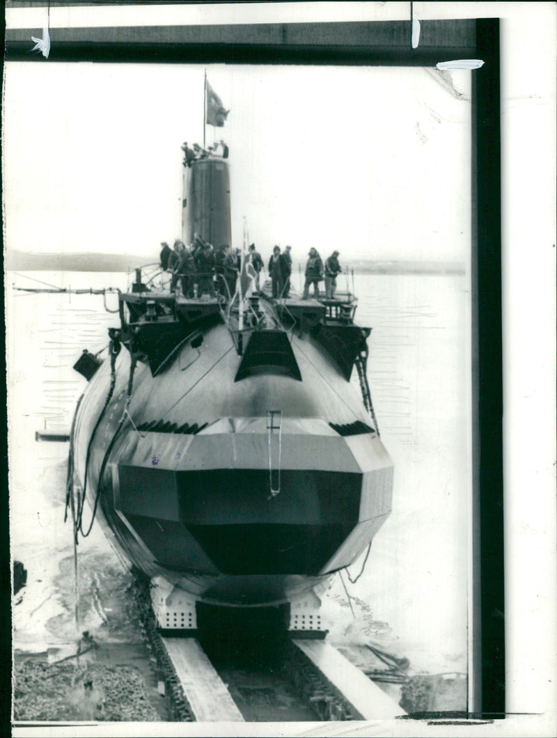 The Royal Nuclear Powered Spartan Submarine. - Vintage Photograph