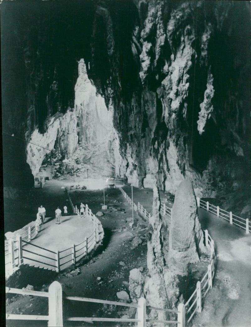Kuala Lumpur a partial view of Batu Caves. - Vintage Photograph