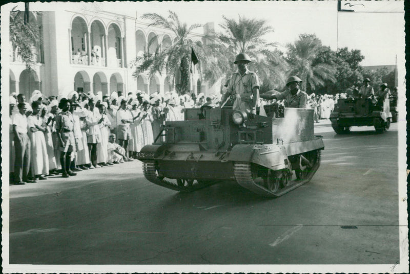 Evacuation Day in Khartoum. - Vintage Photograph