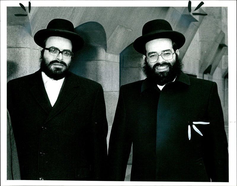 David and Emanuel shreiber. - Vintage Photograph