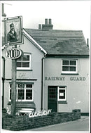 The Railway guard pub belonging to Murderer Victim. - Vintage Photograph