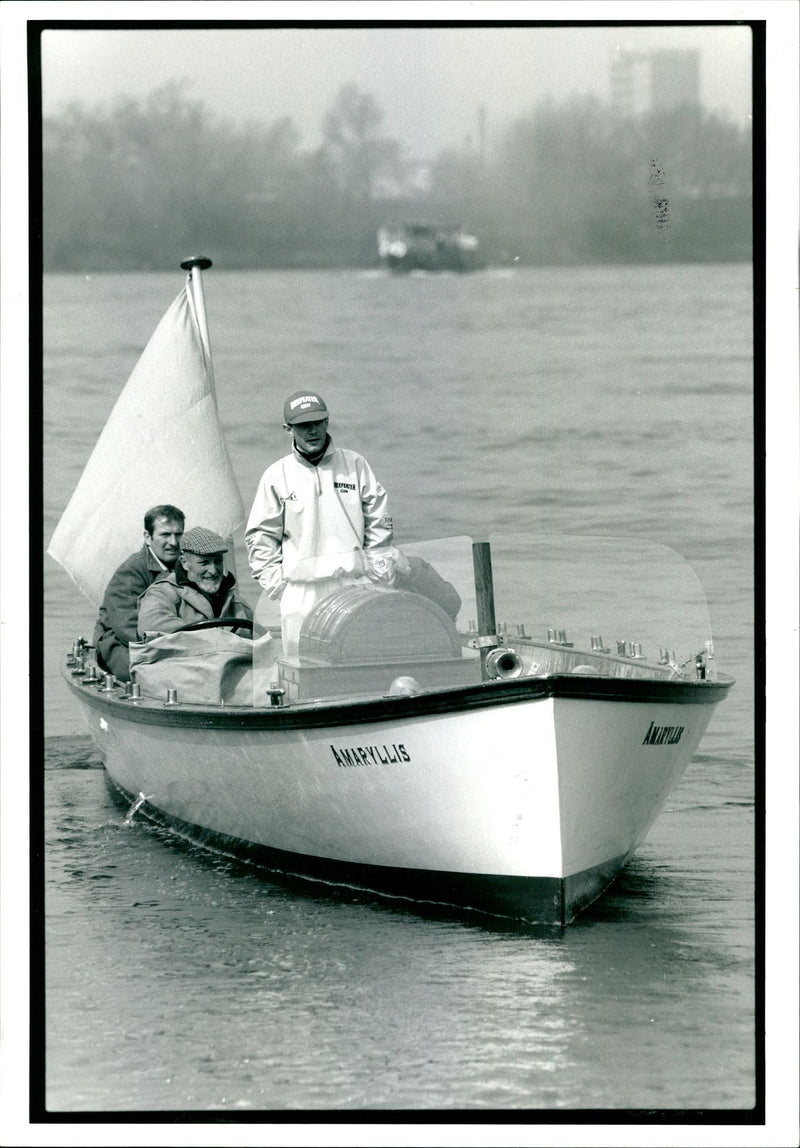 Judges during the Boat Race event - Vintage Photograph