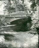 The bridge at Swallowfield said to have been the proposed scene of the a previous murder plot, May 1967. - Vintage Photograph