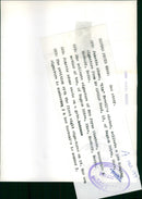 Janette Adams, Kim Newell's sister collects pro hanging signature, Oct 1968. - Vintage Photograph