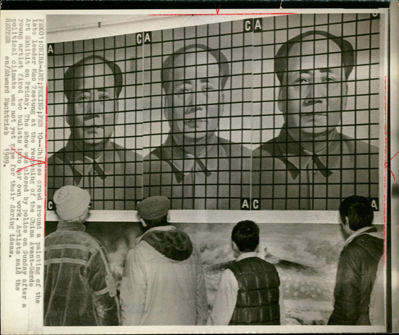 1989 LEADER ARTIST WRITER CHINA - Vintage Photograph