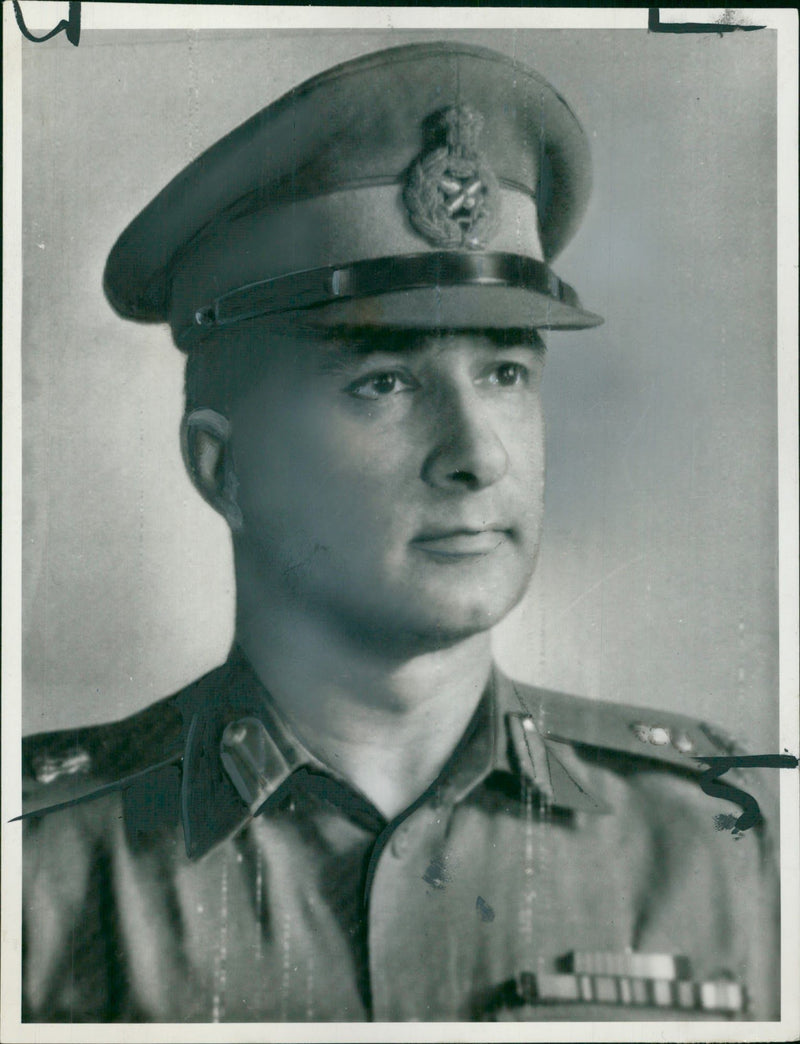 Lt. Gen B.M. Kaul - Vintage Photograph