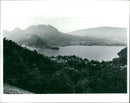 France Anncey west across the lake. - Vintage Photograph