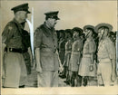 Maj. Gen R.E Urquhart with King Edward. - Vintage Photograph