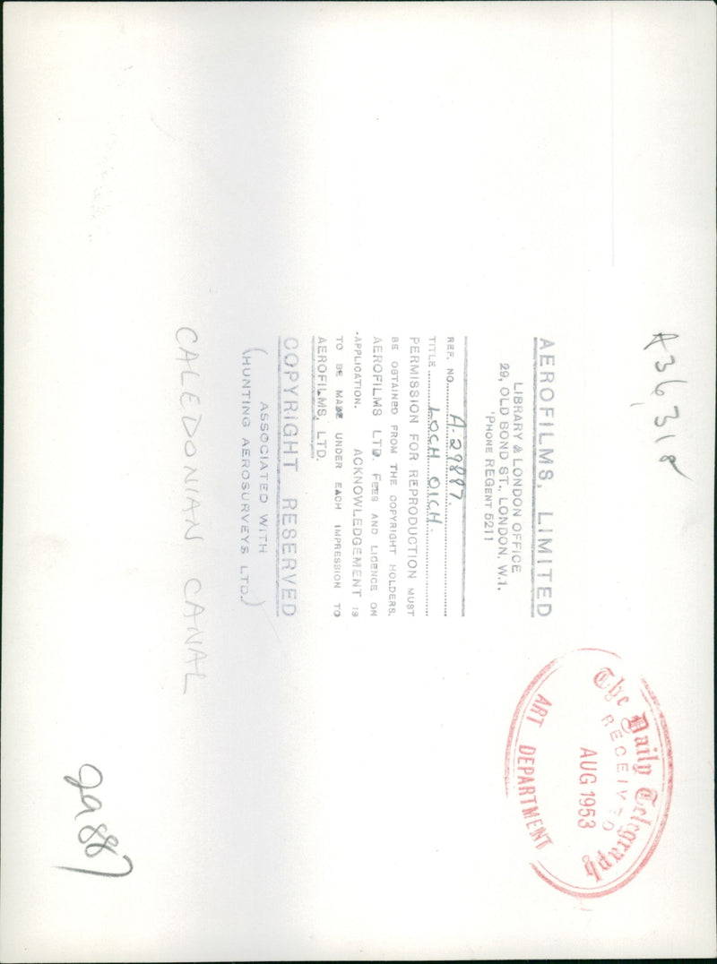 The Caledonian Canal. - Vintage Photograph