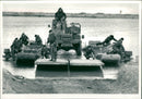 36th Regiment Royal Engineers Racing to repair. - Vintage Photograph