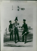 Officers at the Royal Engineers Exercises. - Vintage Photograph