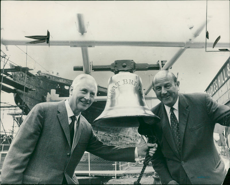 Mr. Maurice Waldron and Richard Goold-Adams. - Vintage Photograph