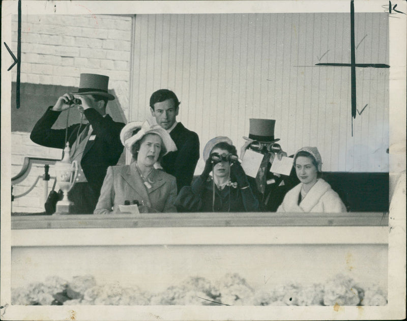 Group Captain Peter Townsend with Princess Margaret. - Vintage Photograph