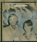 Emmanuel Bellefroid with his chinese fiancee Li Shuang - Vintage Photograph