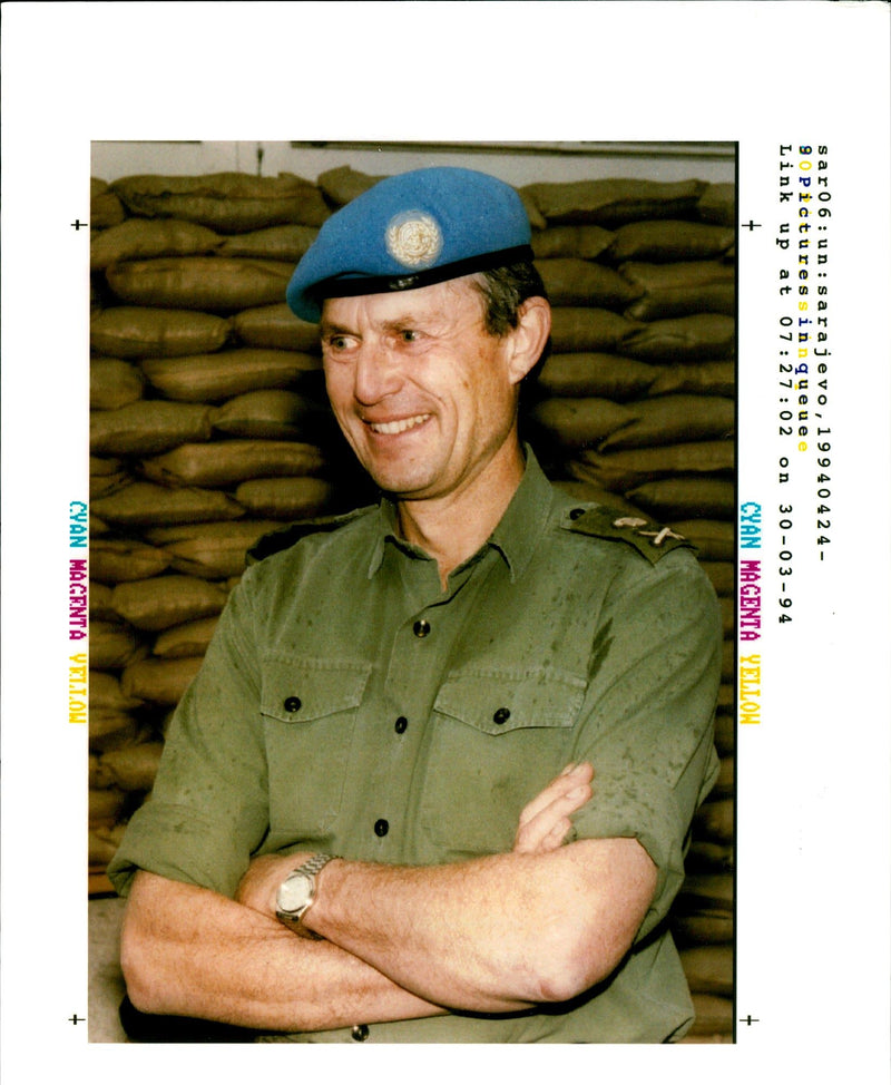 Lt. Gen. Sir. Michael Rose. - Vintage Photograph