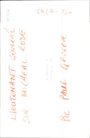 Lt. Gen. Sir. Michael Rose. - Vintage Photograph