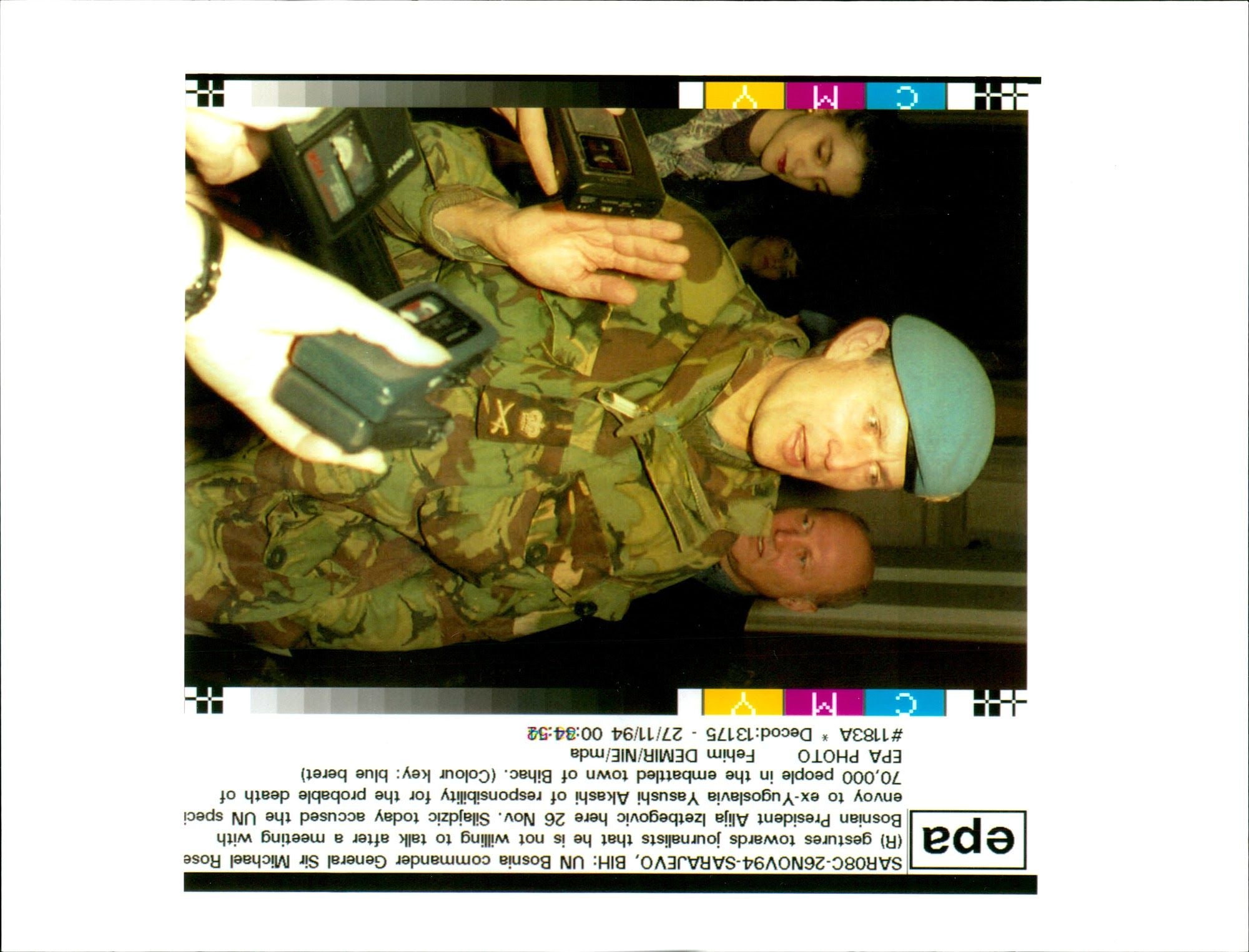 Lt. Gen. Sir. Michael Rose. - Vintage Photograph