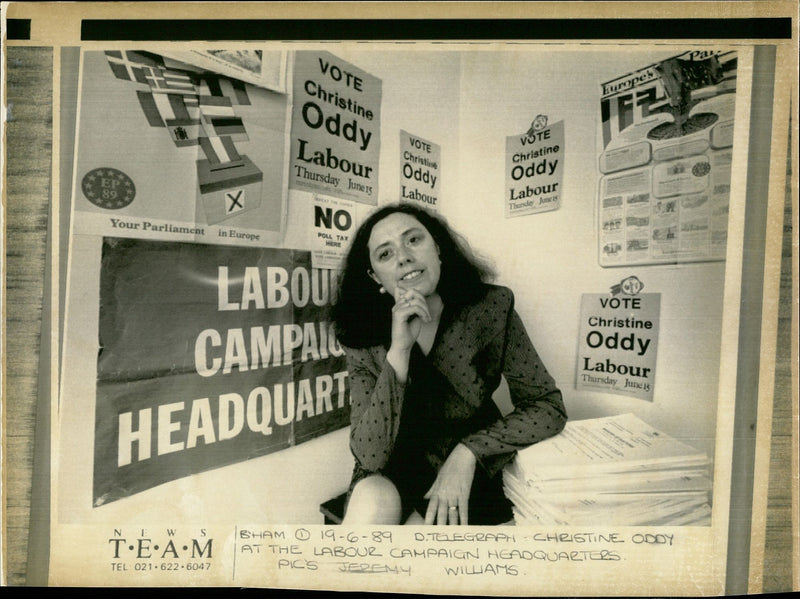 Christine Oddy. - Vintage Photograph