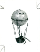 Balloon of war. - Vintage Photograph