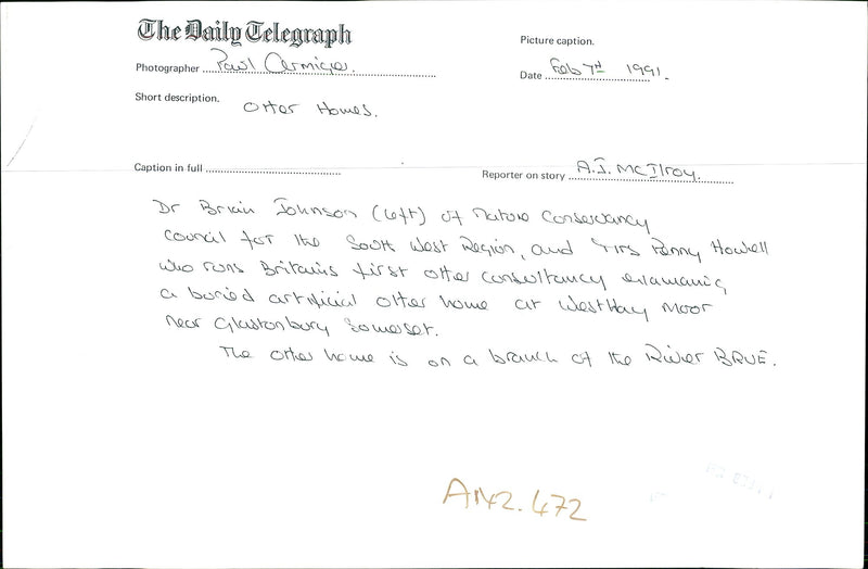 Otter homes - Vintage Photograph