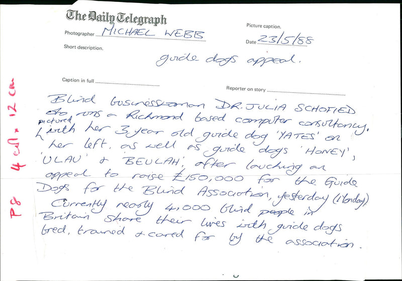 Dr. Julia Schofield - Vintage Photograph