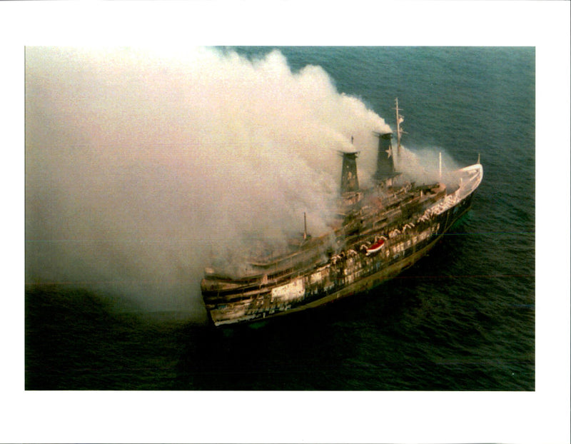 The Italian Cruise Ship Achille Lauro. - Vintage Photograph