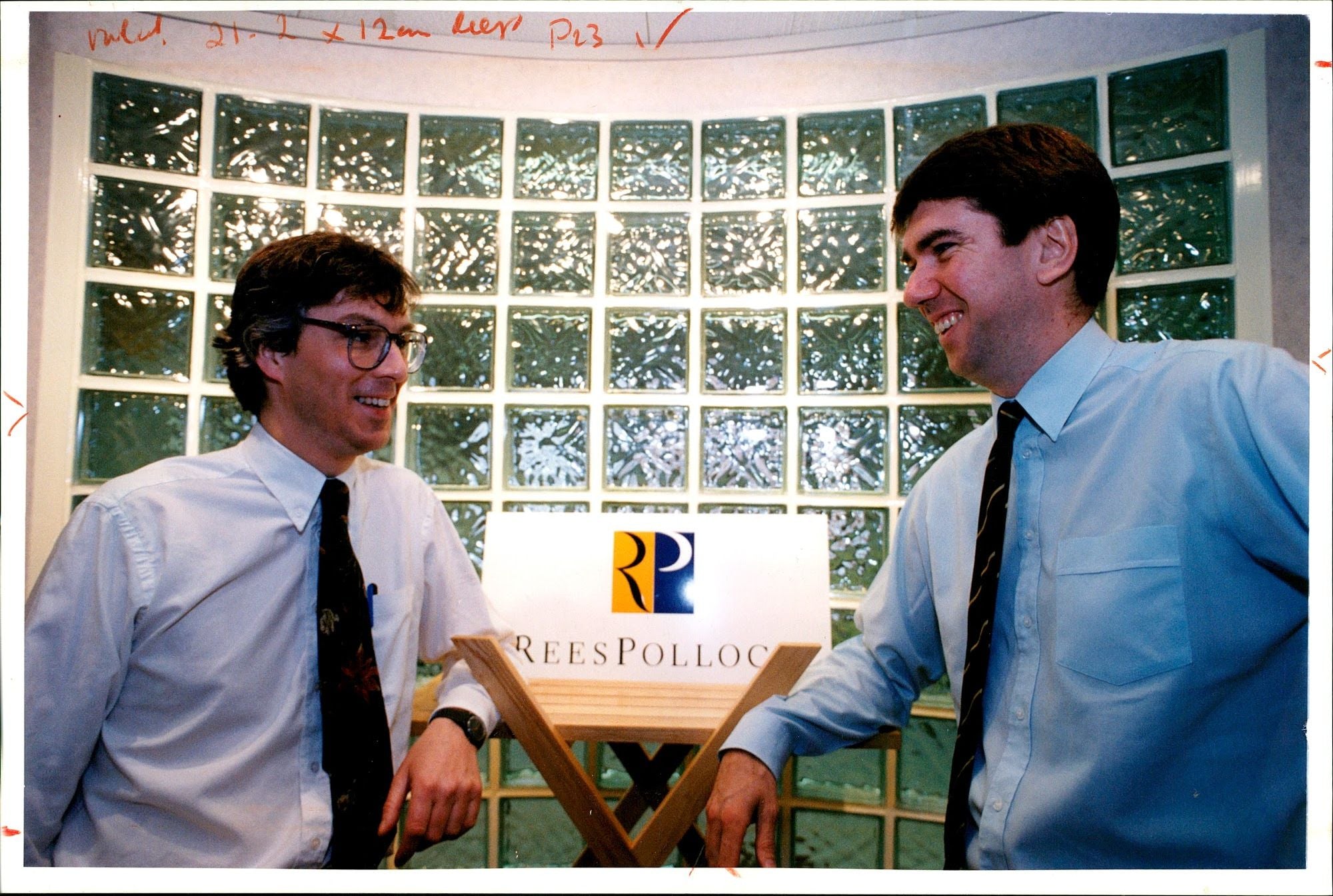 Simon Rees and Andy Pollock - Vintage Photograph