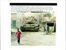 A somali boy runs away from an italian tank. - Vintage Photograph