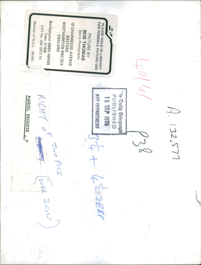 Manuel Negrete playing soccer ball. - Vintage Photograph