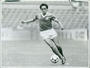 Manuel Negrete playing soccer ball. - Vintage Photograph