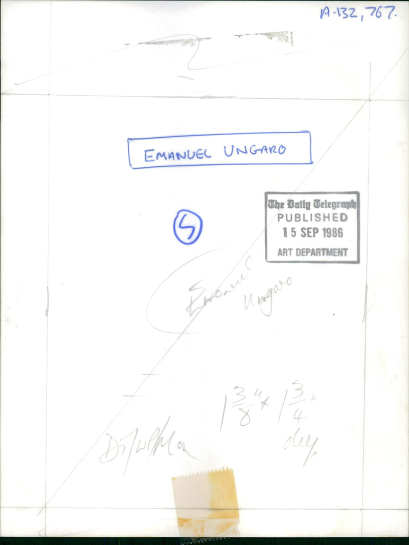 Emanuel Ungaro. - Vintage Photograph