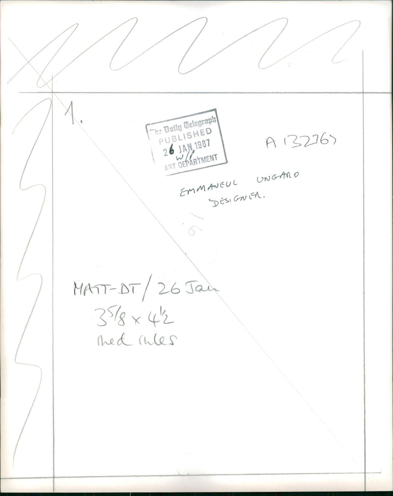 Emanuel Ungaro. - Vintage Photograph