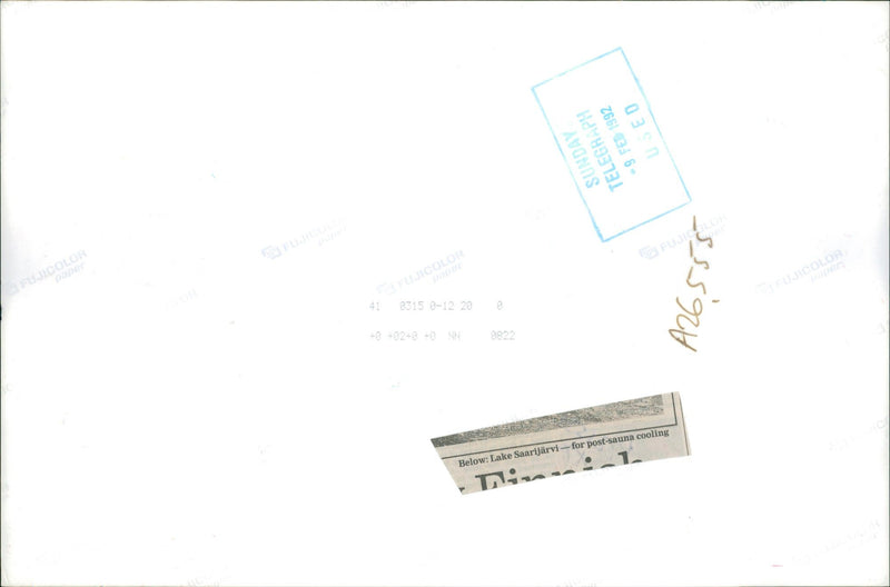 Finland: Lake Saarijarvi - Vintage Photograph