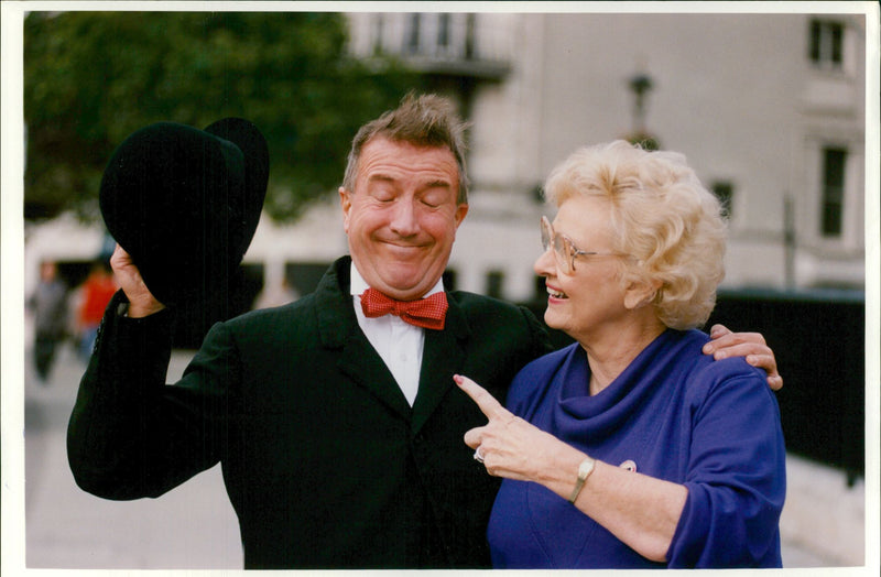 English entertainer Roy Castle with actress Lois Laurel - Vintage Photograph