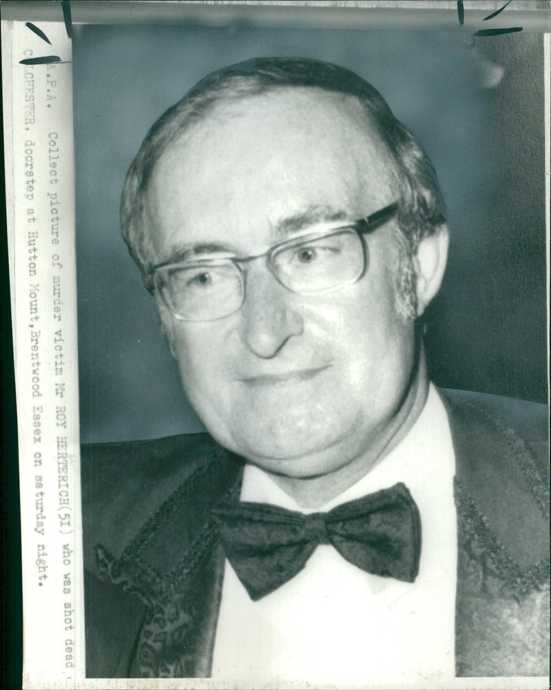 1981 CHRISTIAN BOISSIEU COLLECT PICTURE MURDER VICTIM ROY BERTERICH - Vintage Photograph